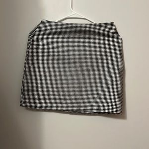small black and white skirt
